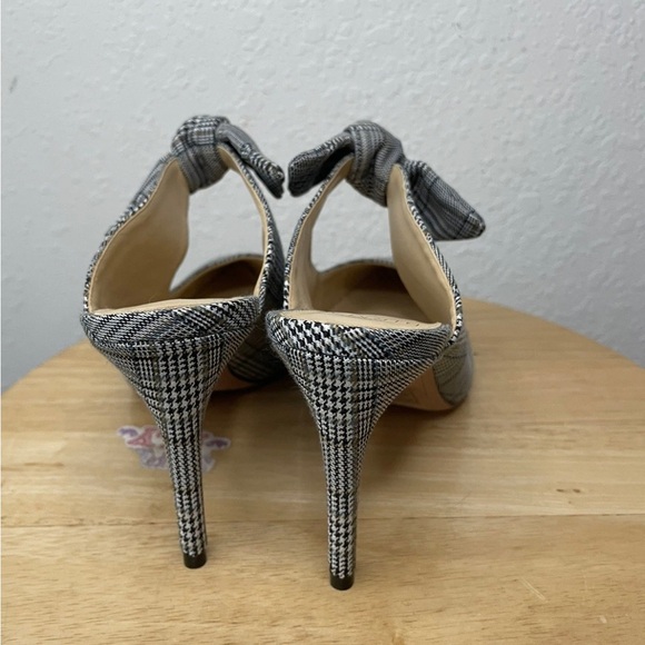 Alexandre Birman Women's Gray Plaid Mules Heels Size 7.5 - Picture 4 of 9